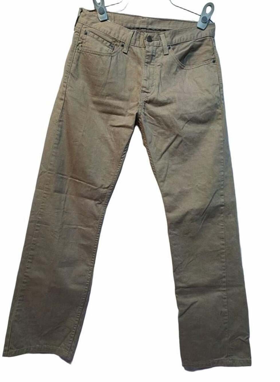 Levi's 505 Straight Fit Jeans Size 31x30 Khaki Tan